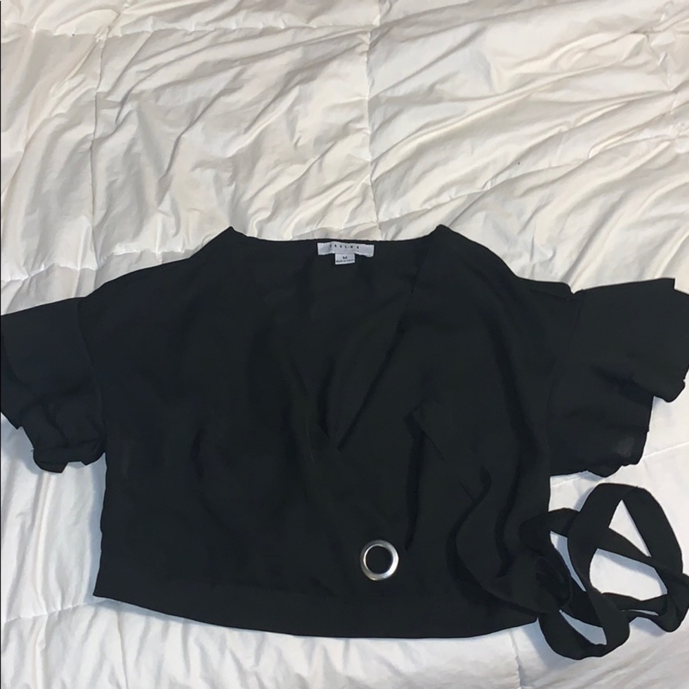 Black 2 piece romper